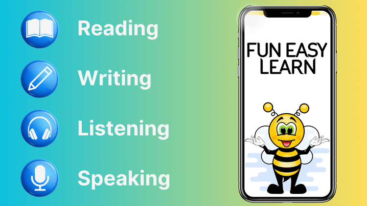 Practice the Four Basic Language Skills with FunEasyLearn